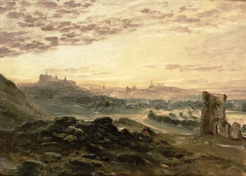Ein Panoramablick auf Edinburgh